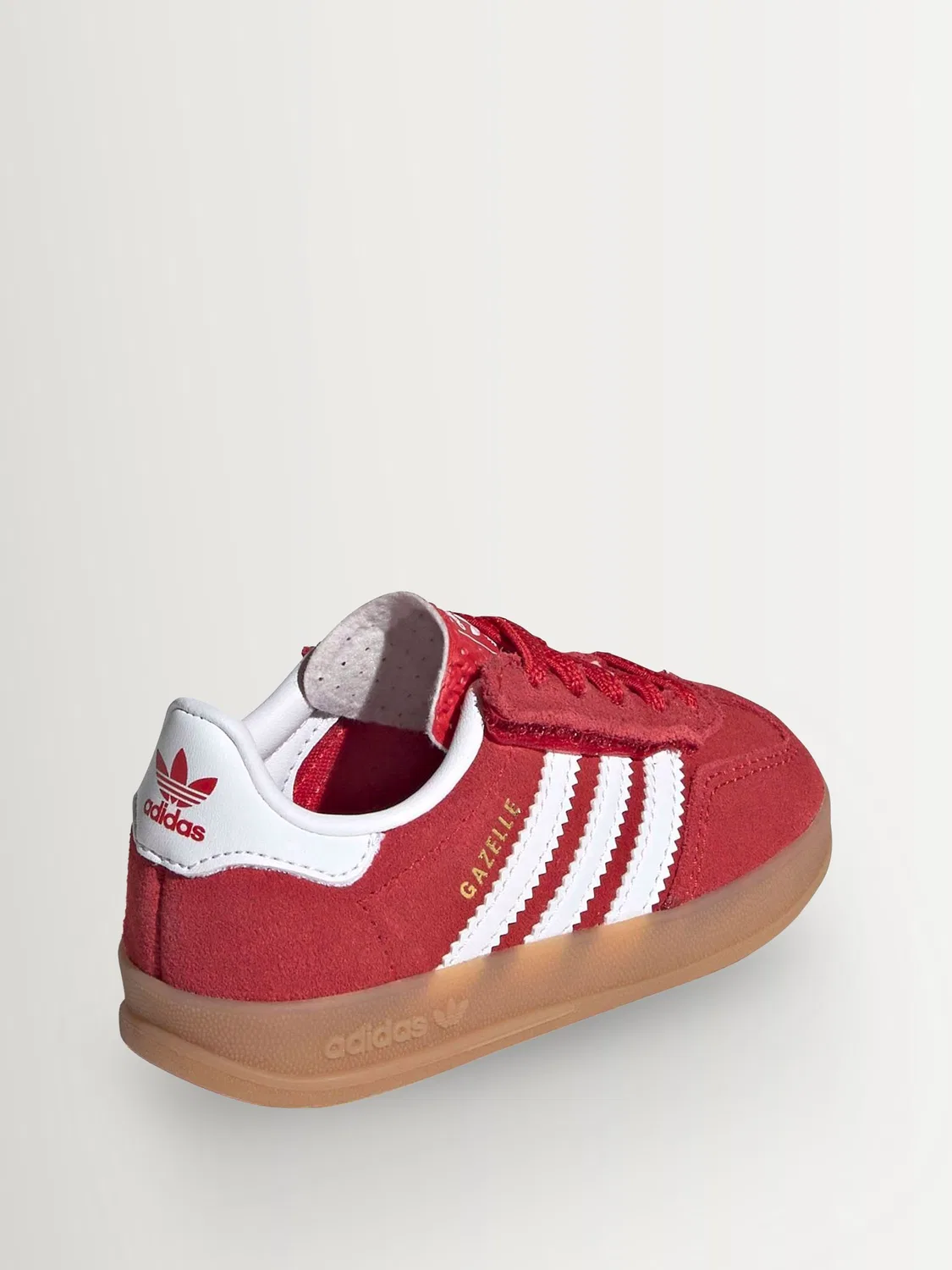 Кроссовки Gazelle Indoor на эластичной шнуровке adidas Originals, красный/белый — фото 3