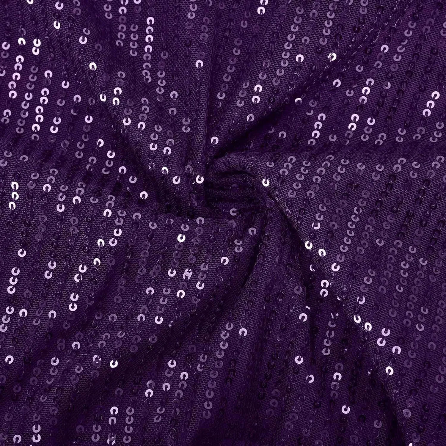 Женское платье с блестками V-образным вырезом, Purple — фото 4
