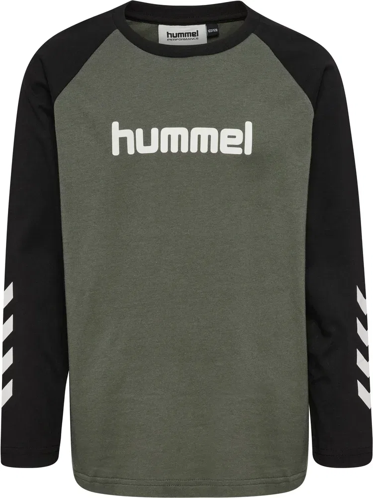 Лонгслив с логотипом Hmljr Logo Hummel, серый — фото 3