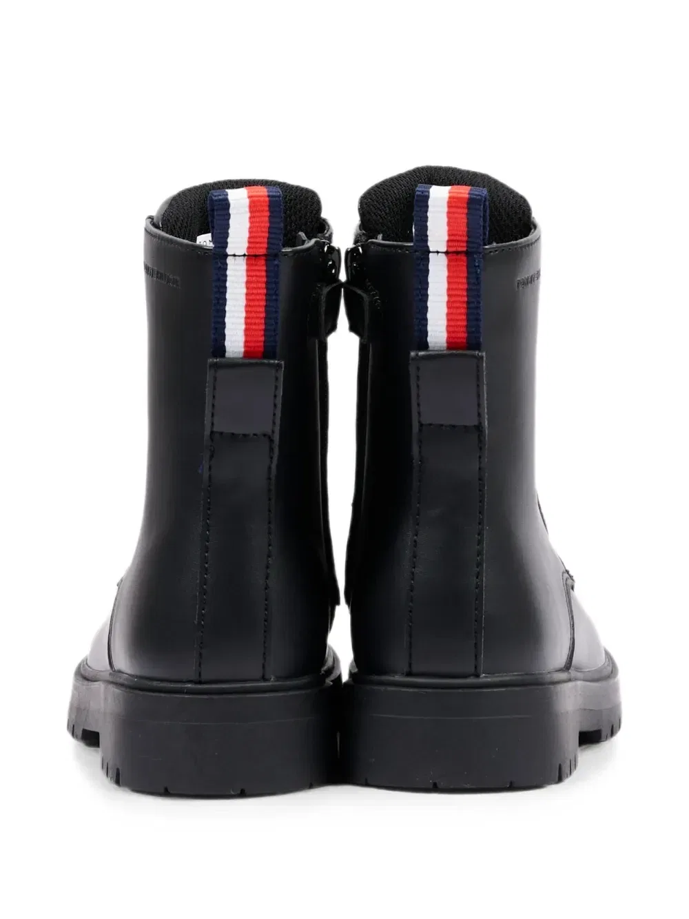 Кожаные ботинки на шнуровке Tommy Hilfiger Junior, черный — фото 3