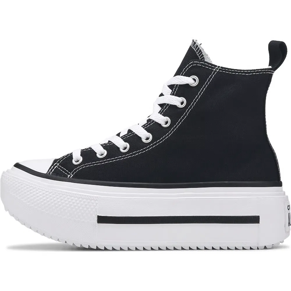 Детские кроссовки Chuck Taylor All Star Double Stack на платформе Converse, Black — фото 3