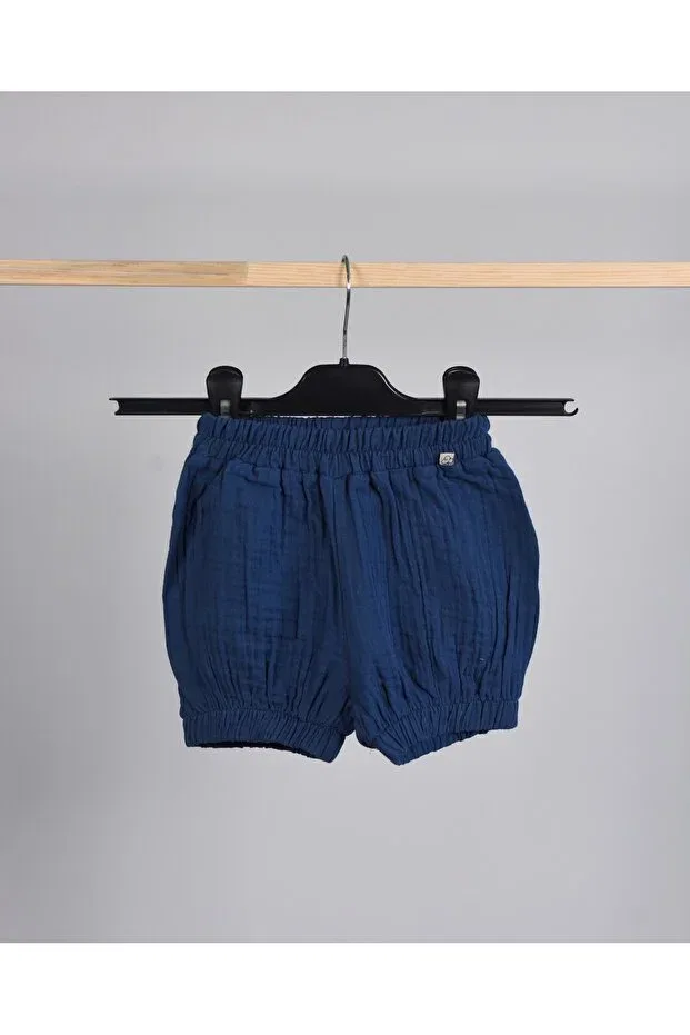 Детские шорты для мальчиков хлопковые Muslin baby-child shorts I.Zoya, Navy