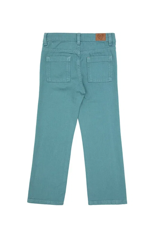 Детские брюки для девочек хлопковые U.S. Polo Assn., Dark Mint — фото 3