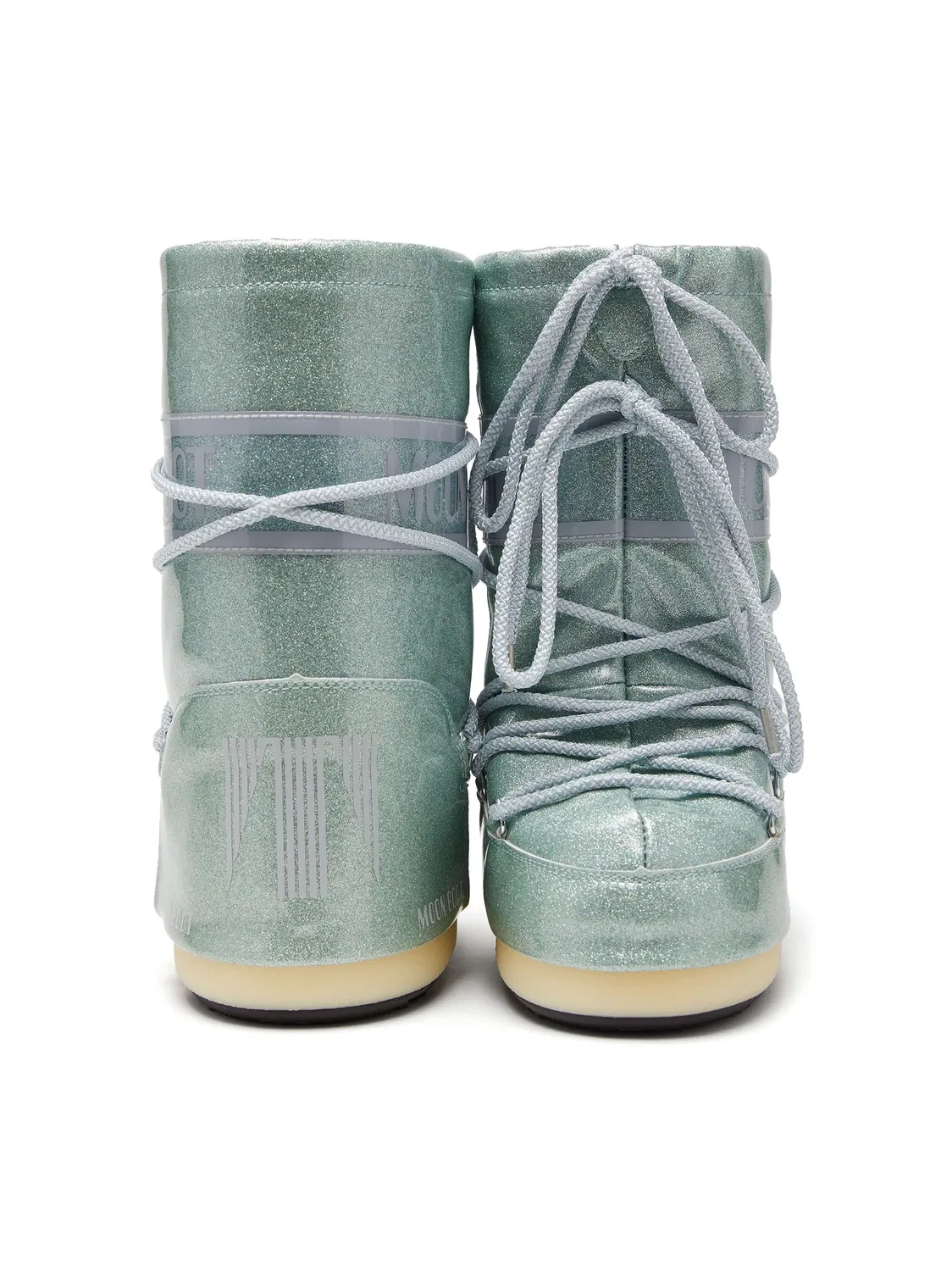 Снежные ботинки с блестками Moon Boot, светло-голубой — фото 3