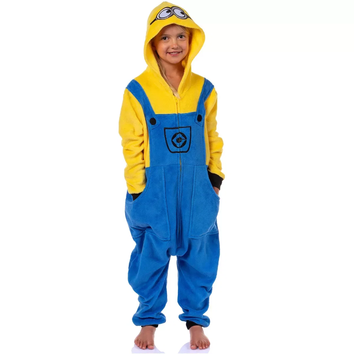 Детский пижамный комбинезон с капюшоном Bob The Minion Despicable Me, Yellow