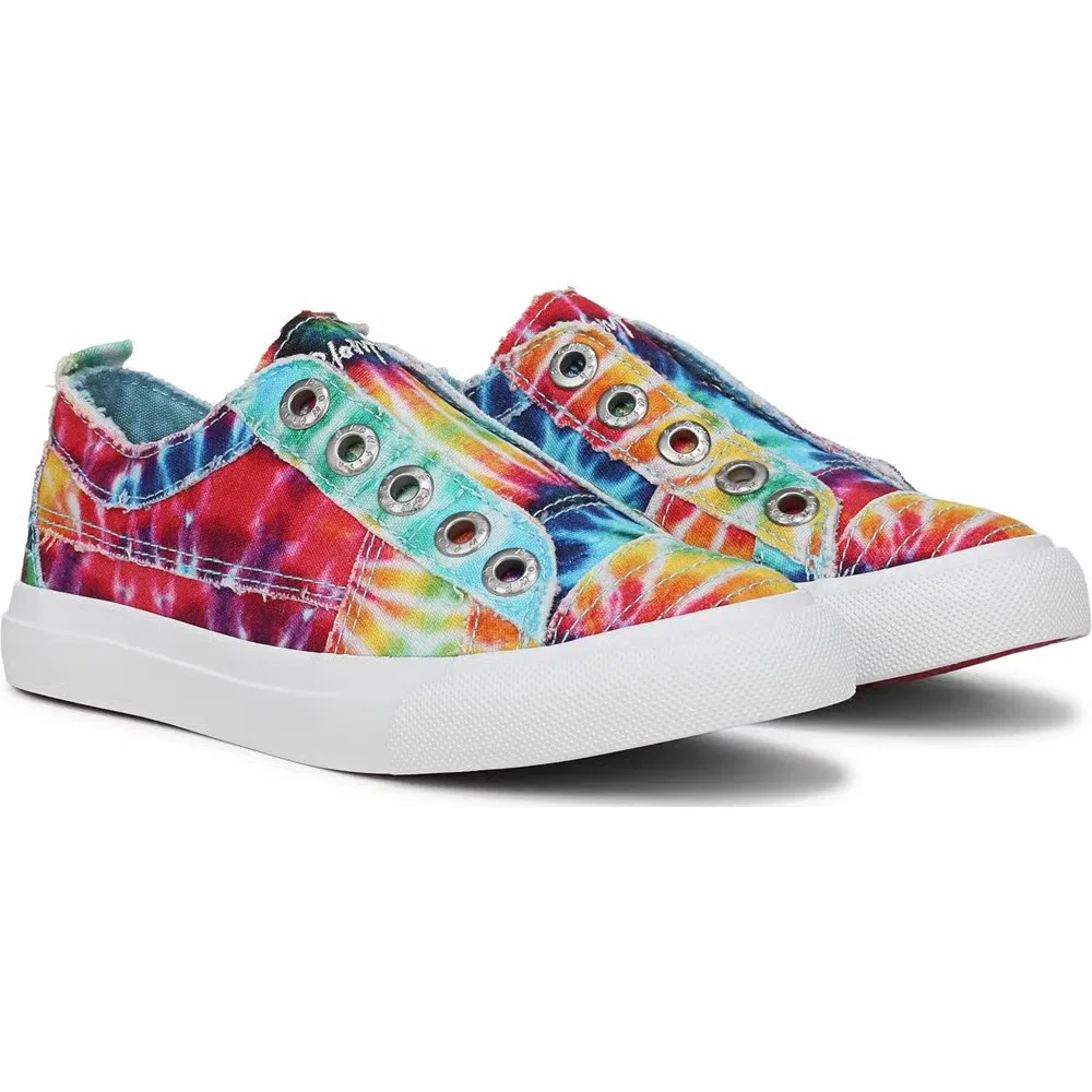 Детские слипоны Play-K Blowfish Malibu, Rainbow Tie Dye Canvas