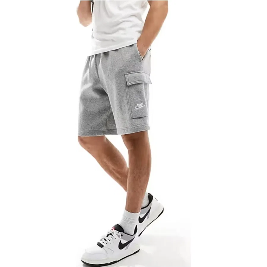 Шорты спортивные с утеплением Hybrid French Terry Nike Sportswear, Серый