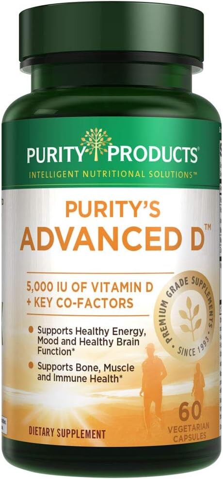 

Purity Products Суперформула Dr. Cannell's Advanced D, 60 вегетарианских капсул