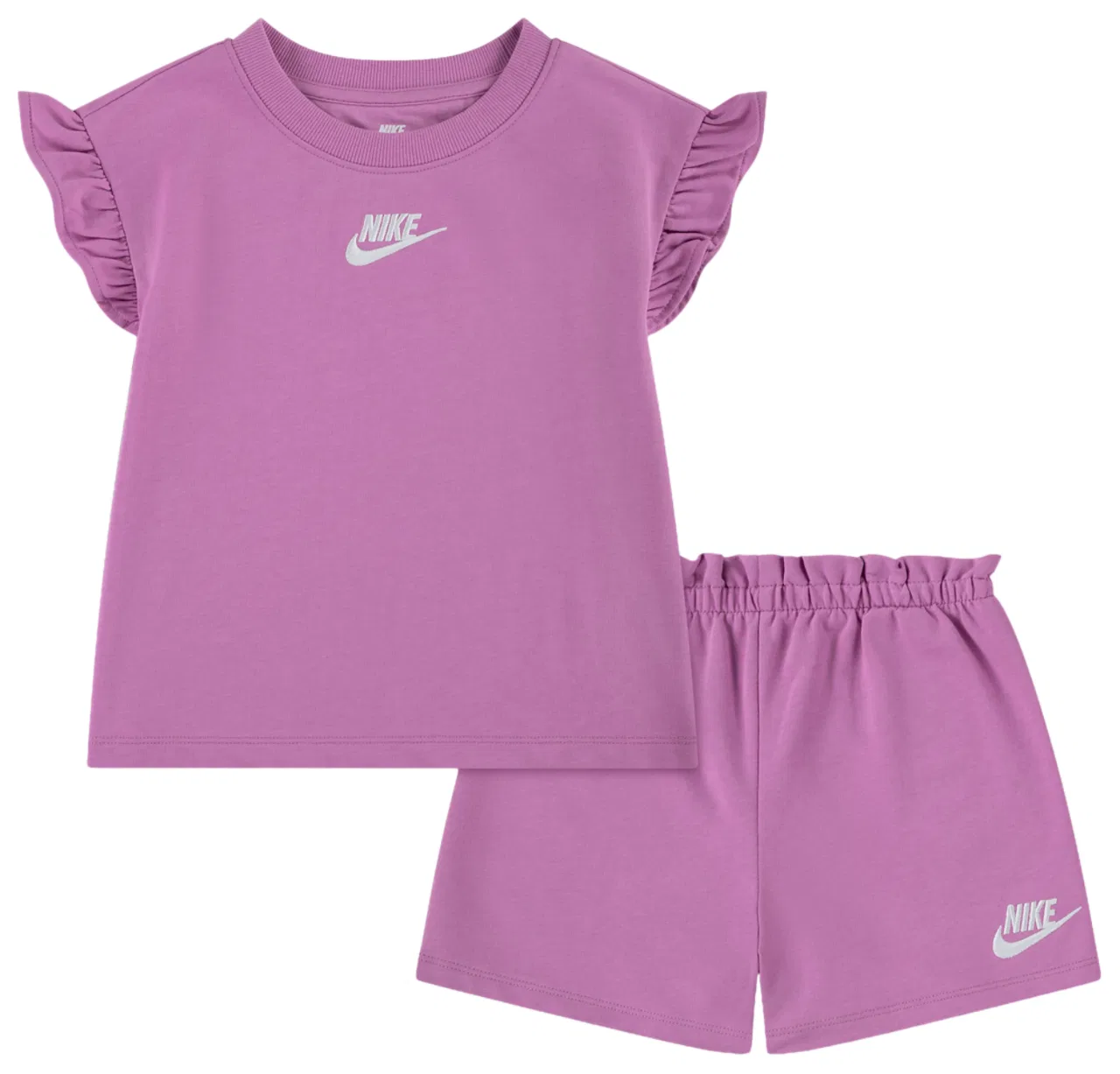 Комплект для девочек French Terry Nike, цвет White/Purple