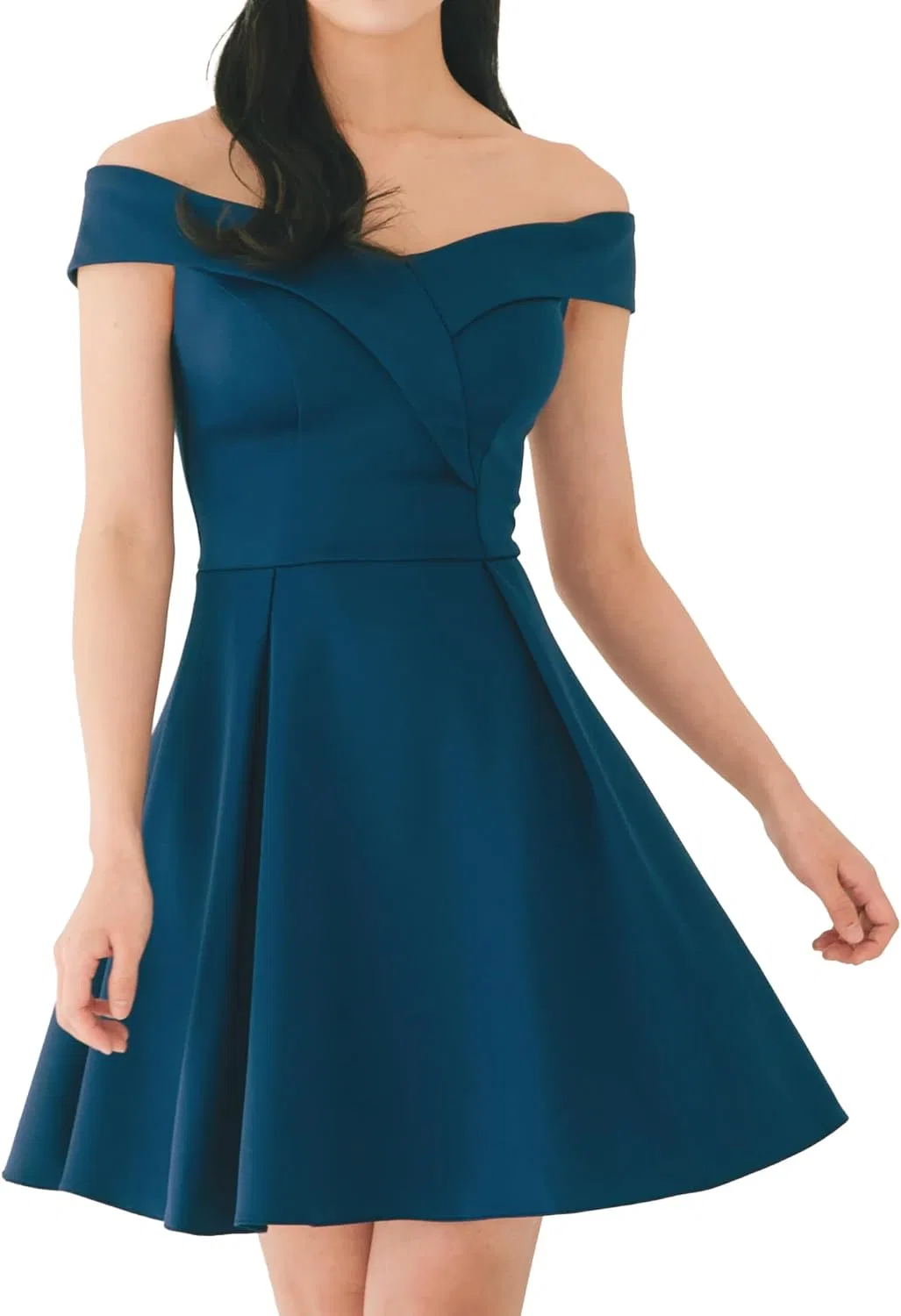 Женское мини-платье офф-шолдер LILYDRESS, Navy