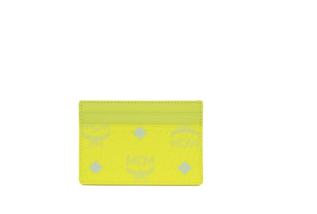 

Кожаный чехол для карт Spectrum Diamond Mini Neon Yellow Visetos MCM