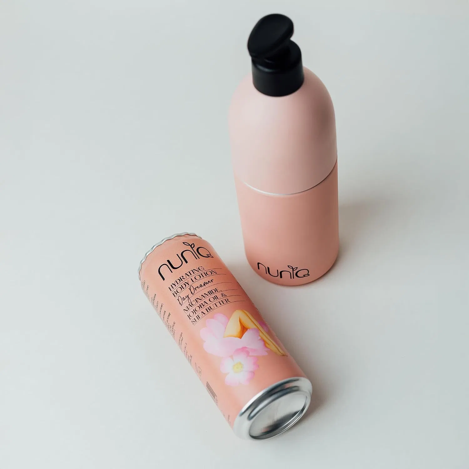 Лосьон для тела Vegan Body Lotion, 330 мл, Nuniq, розовый — фото 3
