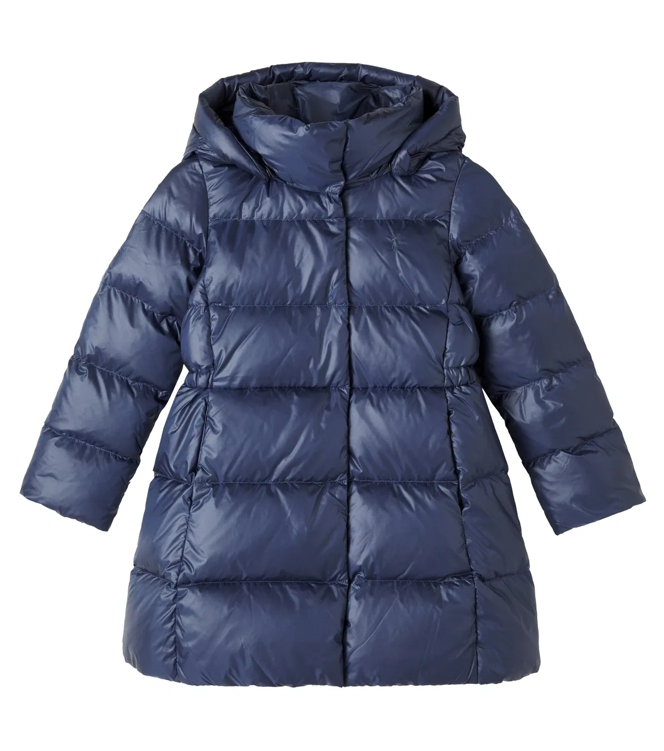 Стеганое пуховое пальто Newport Navy Polo Ralph Lauren Kids, синий