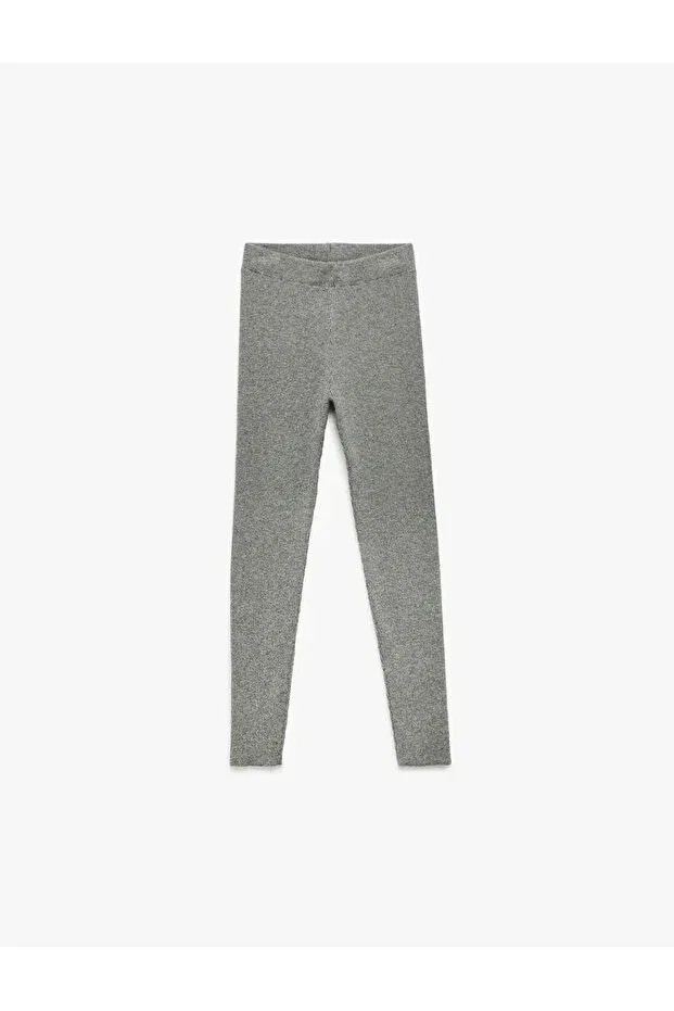 Детские брюки для девочек облегающие из рибаны Koton, Grey