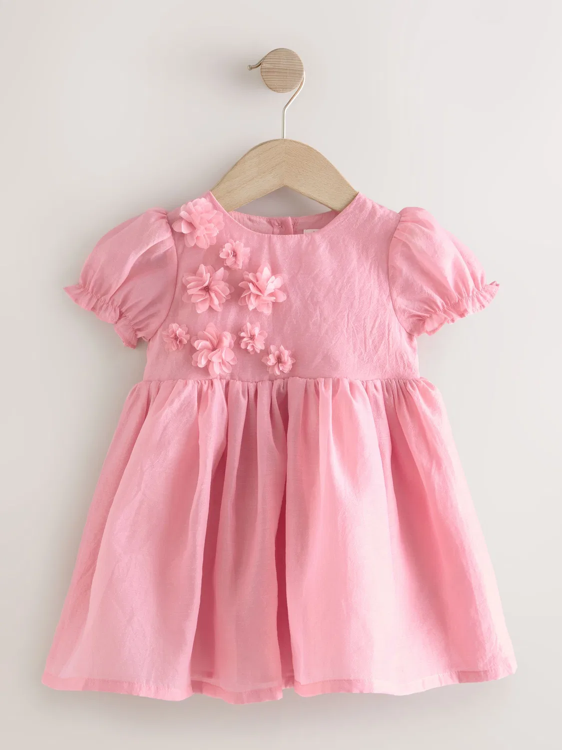 Платье с цветочной аппликацией Pink Flower Corsage Dress Next, розовый — фото 4