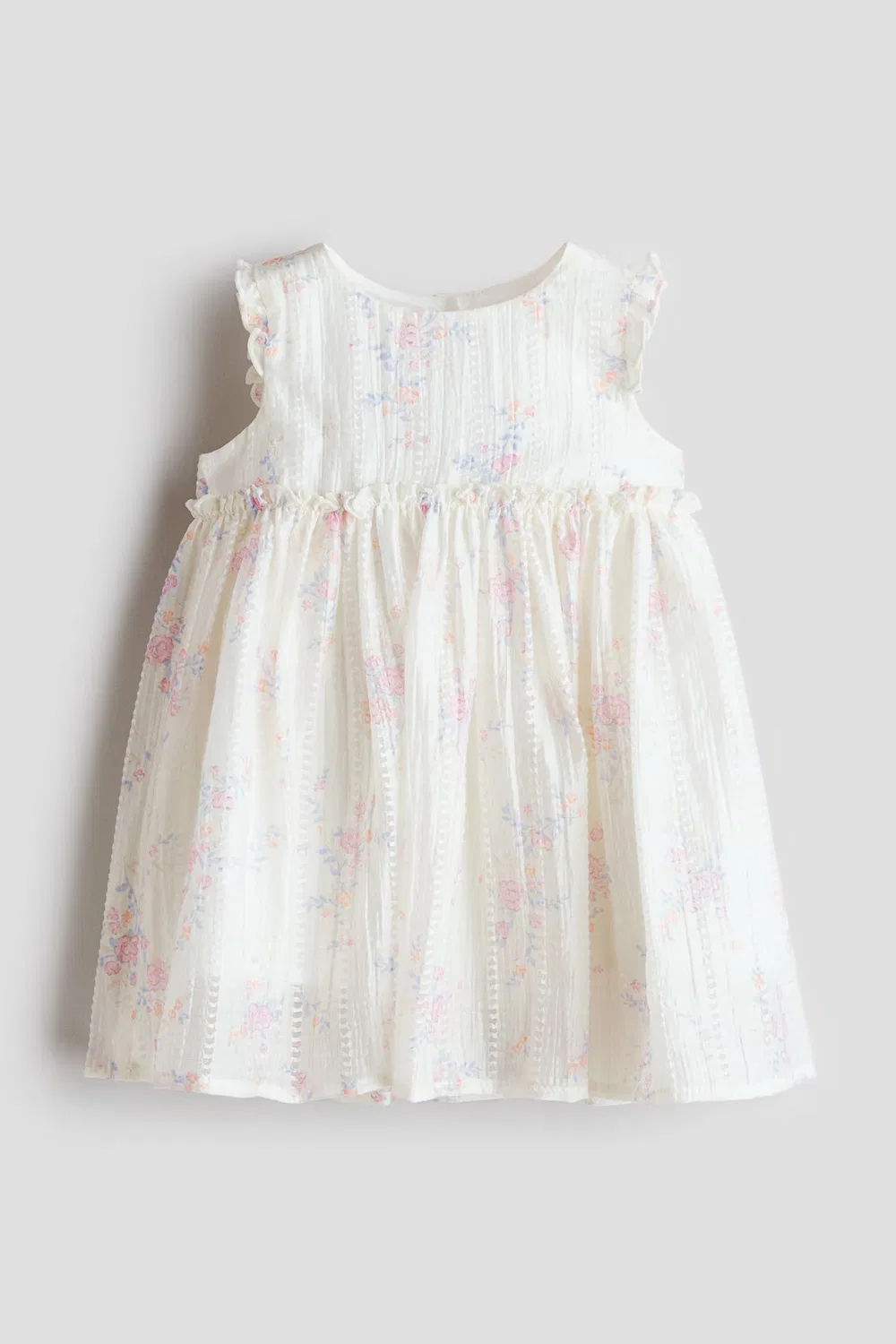 Платье с принтом H&M, Cremefarben/Geblümt