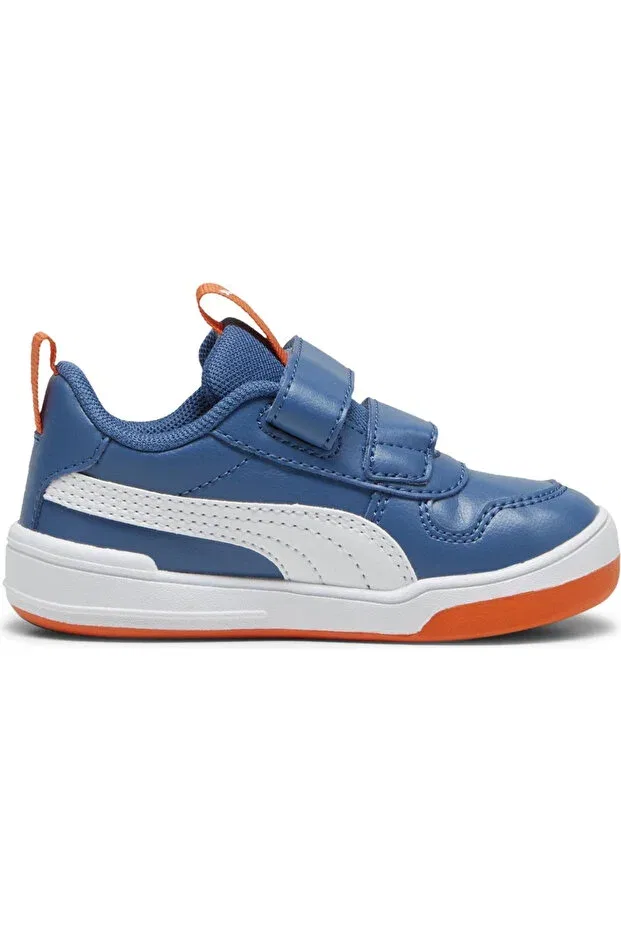 Детские повседневные ботинки для девочек с липучкой Multiflex sl v inf indigo baby casual shoes Puma, Blue
