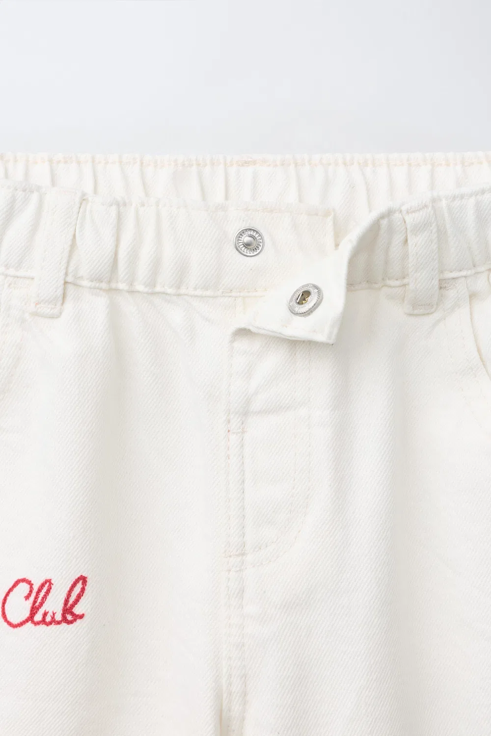 Брюки из мягкой саржи с вышивкой SNOOPY PEANUTS ZARA, Ecru — фото 3