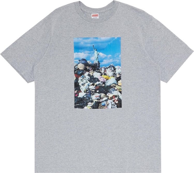 

Футболка Supreme Trash Tee 'Heather Grey', серый