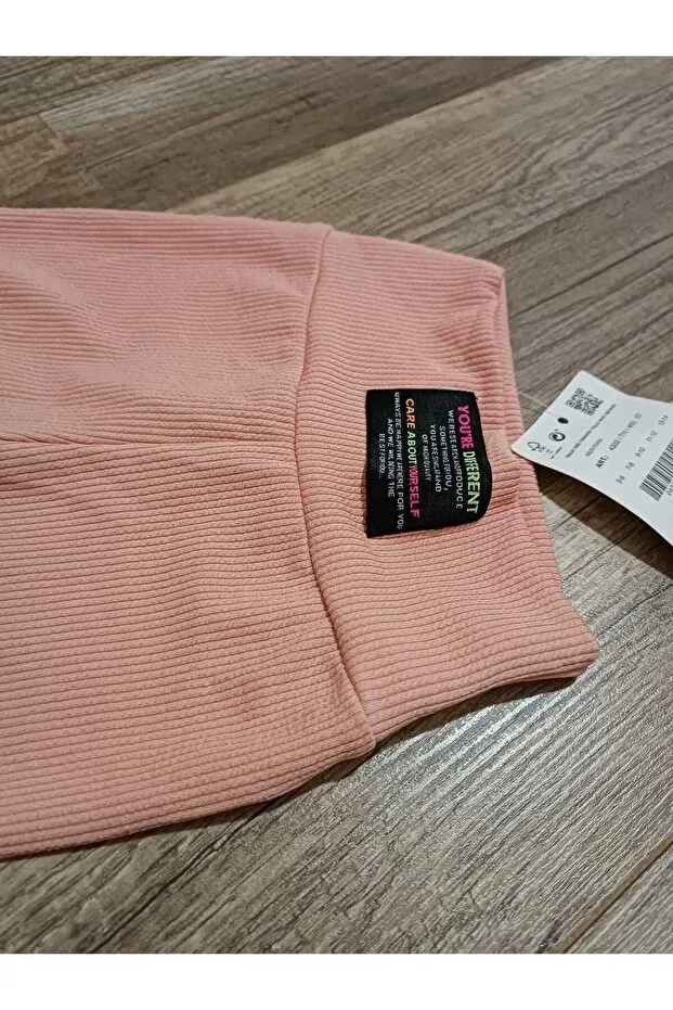 Детские леггинсы для девочек ribbed Sare Tekstil, Salmon — фото 2