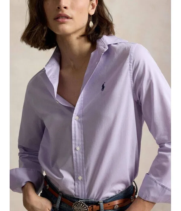 Женская рубашка с длинным рукавом Polo Ralph Lauren, Lavanda — фото 4