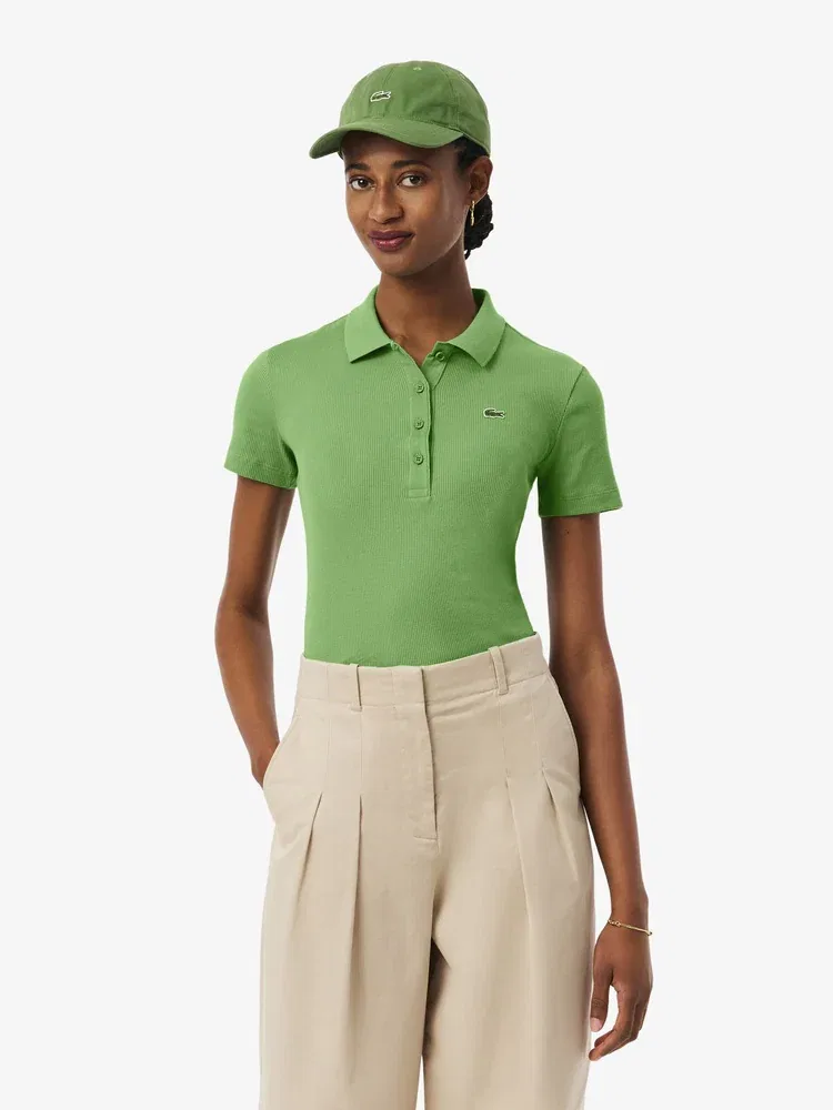 Футболка поло LACOSTE Apple Green, Slim Fit, Яблочно-зеленый