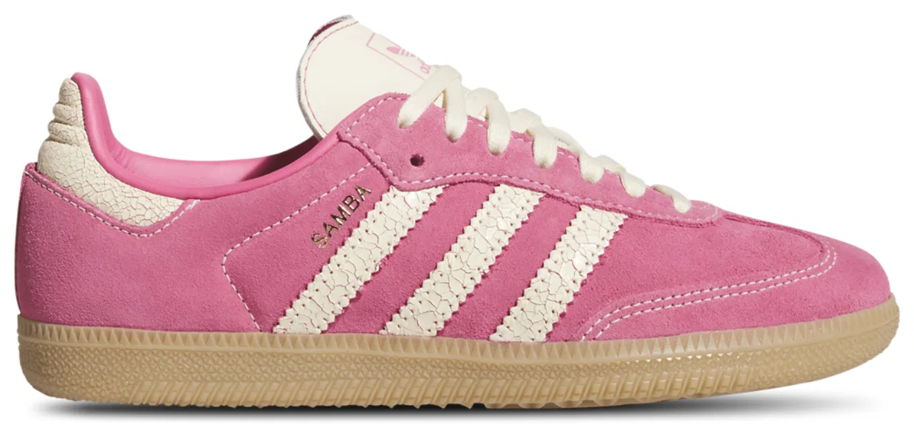 Кроссовки для девочек Samba OG Adidas, цвет Warm Vanilla/Pink Fusion/Gum