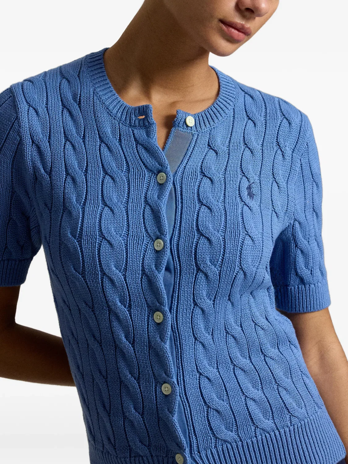Polo Ralph Lauren Кардиган из хлопка, синий — фото 2