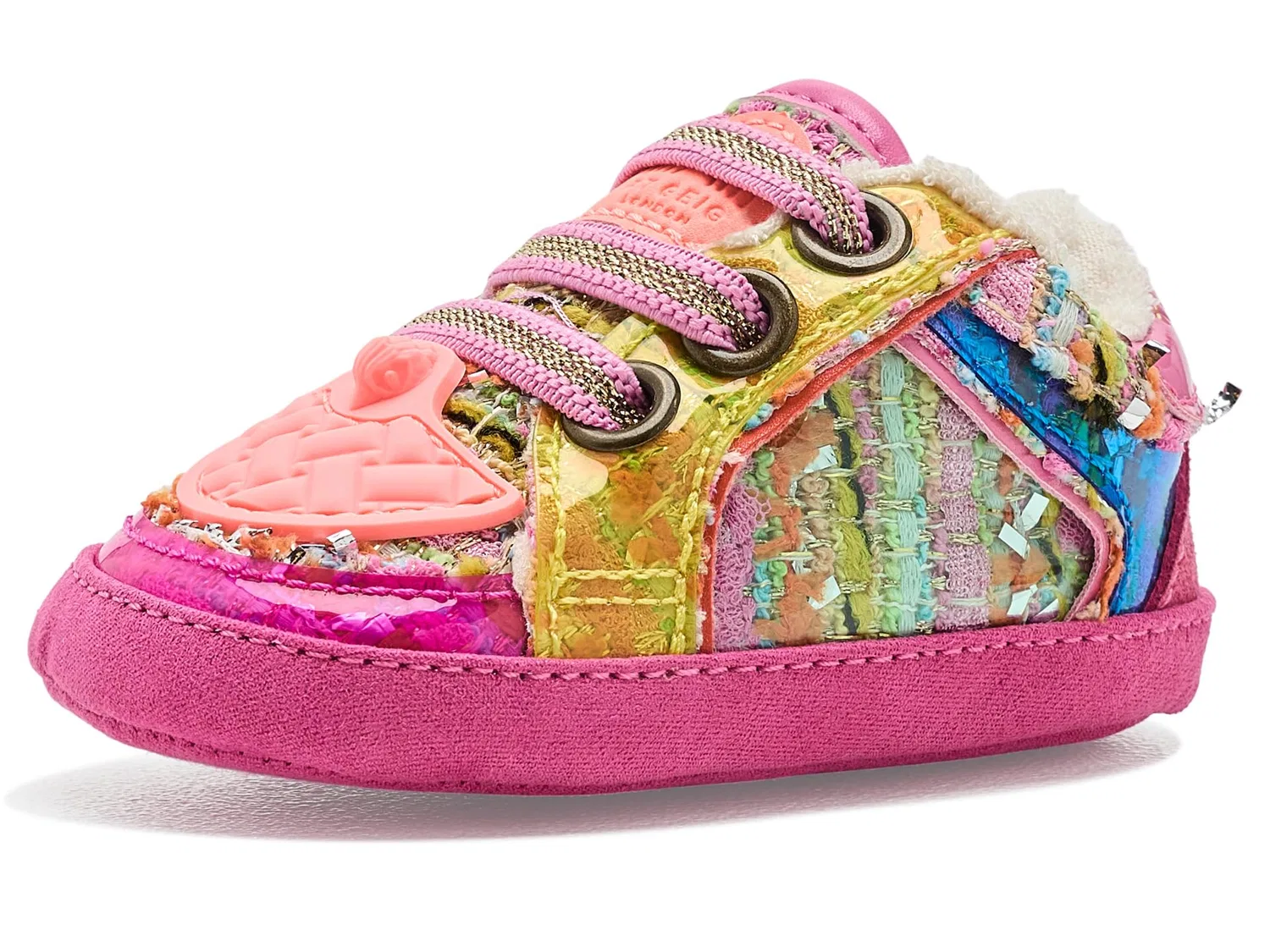 Кроссовки Baby Southbank Tag (для младенцев и малышей) Kurt Geiger London Kids, Pink Multi