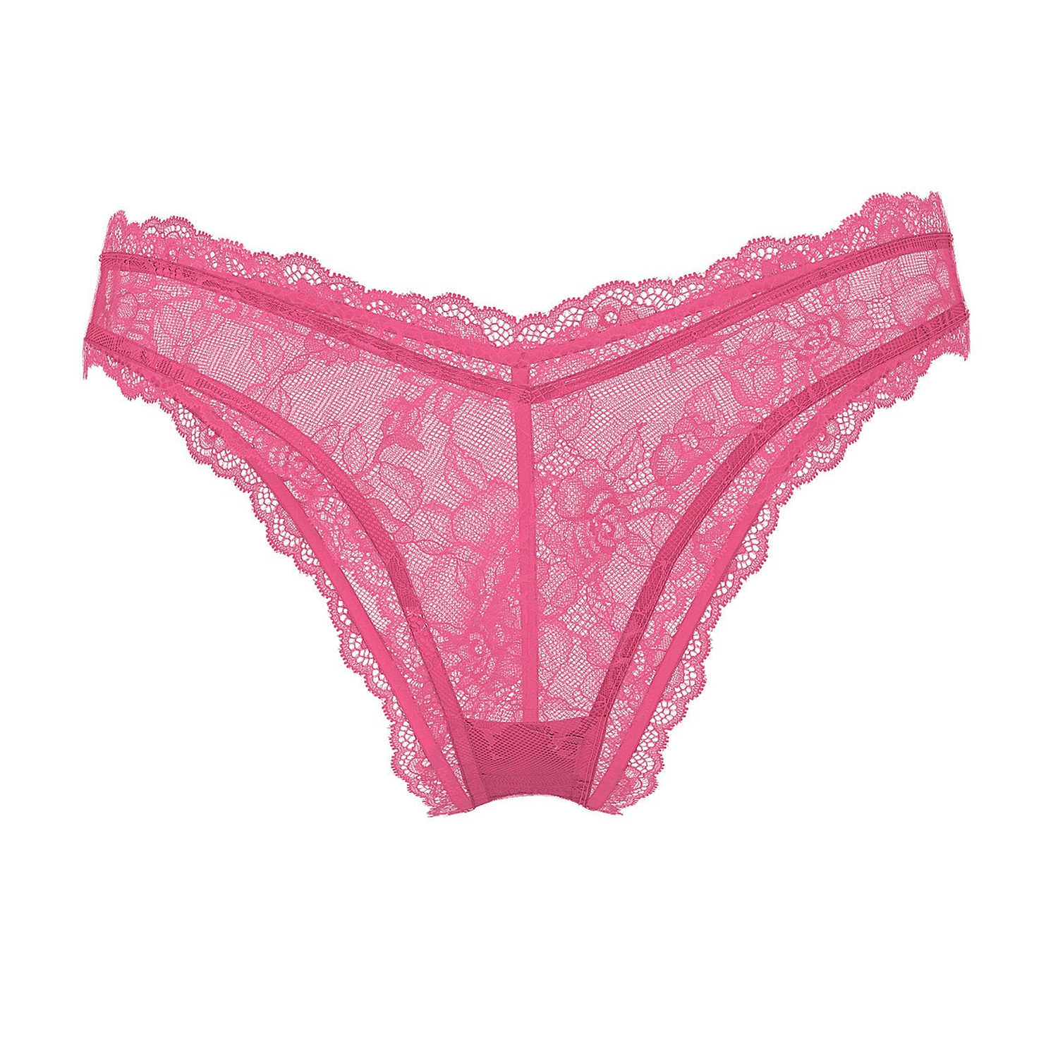 

Трусы Victoria's Secret Rose Lace High-Leg Cheeky, розовый