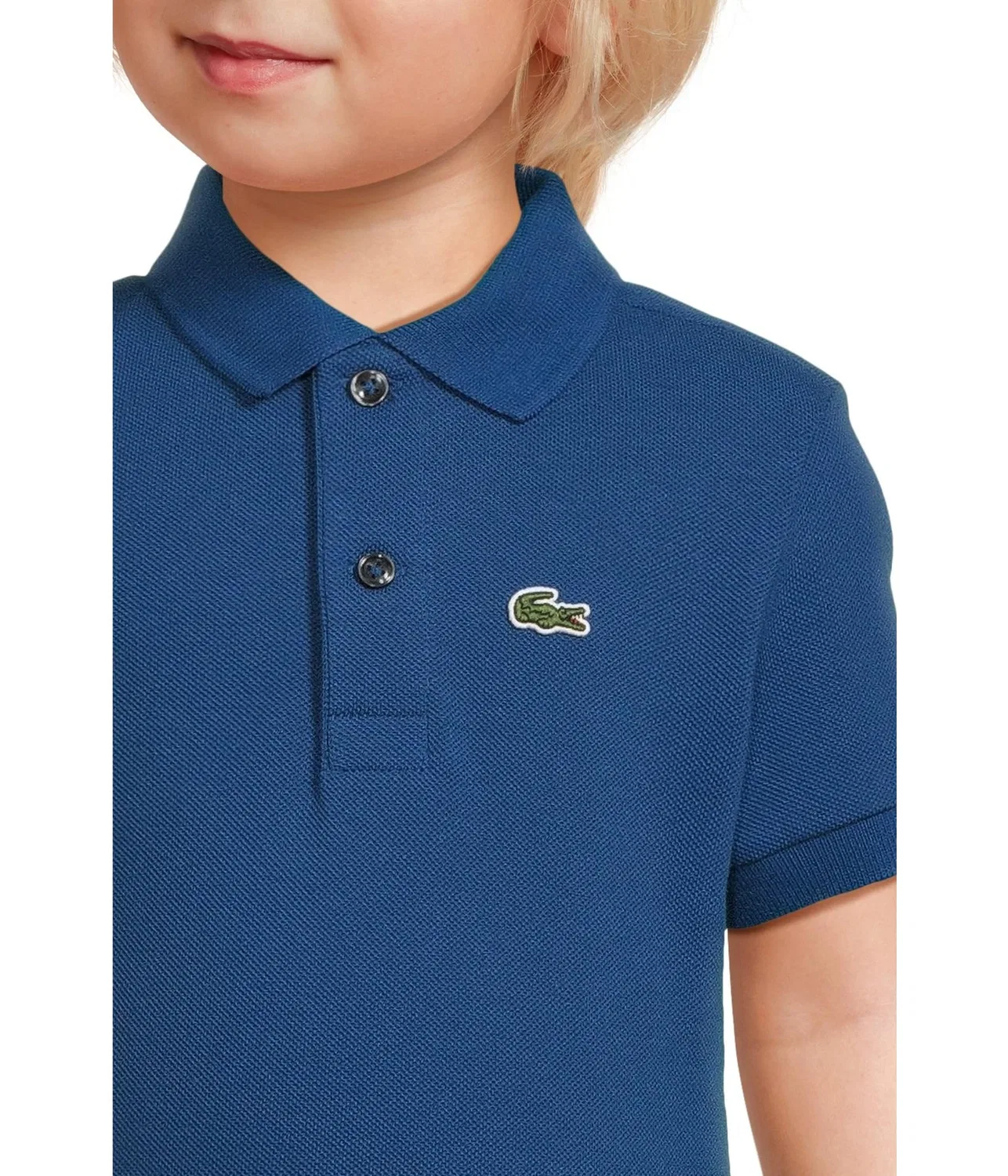 Поло Petit Pique (для малышей/детей постарше) Lacoste Kids, Bleu France — фото 3