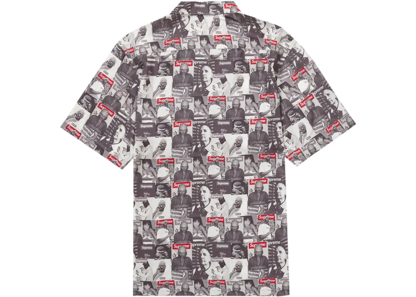 Мужская рубашка с принтом Supreme Magazine Shirt, Grey — фото 2