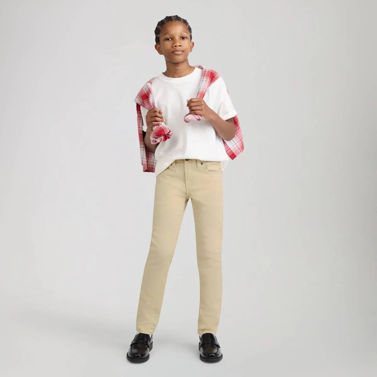 узкие джинсы 510 Eco Performance для мальчиков 8-20 размера Levi's, Pale Khaki - Beige — фото 2