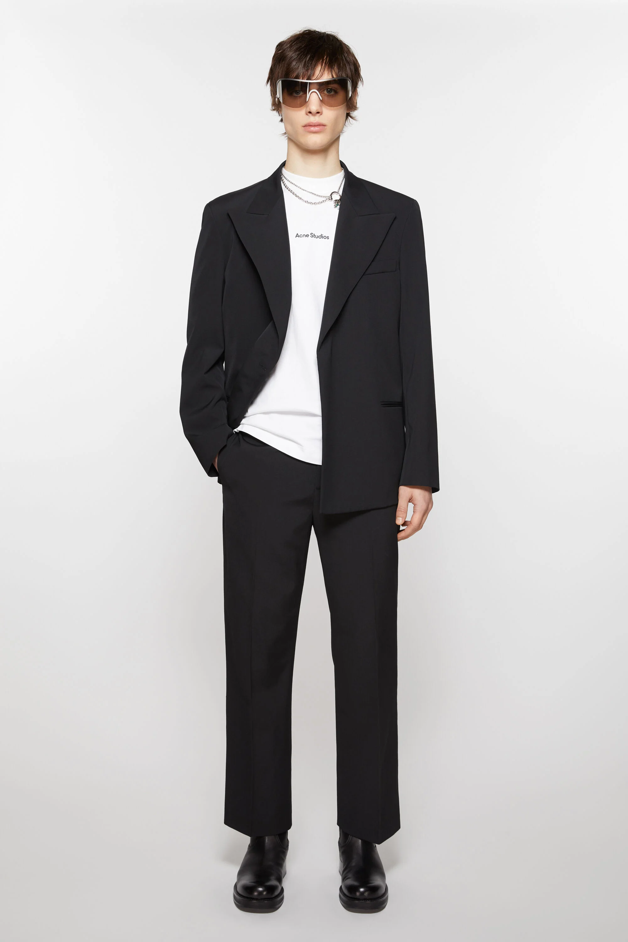 

Брюки строгого кроя Acne Studios, черный