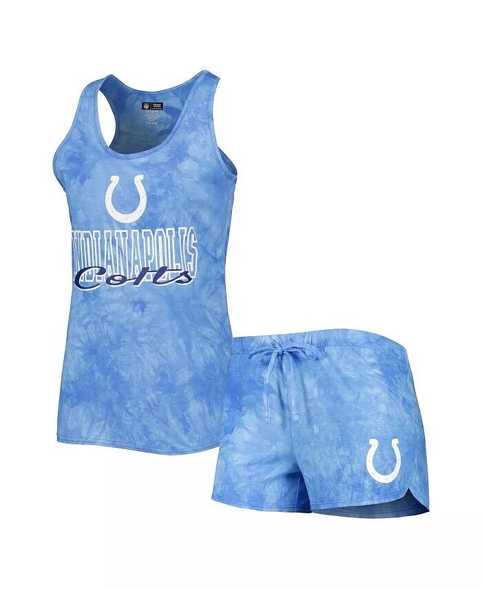 

Женский комплект для сна с майкой и шортами Royal Indianapolis Colts Billboard с круглым вырезом и шортами Concepts Sport