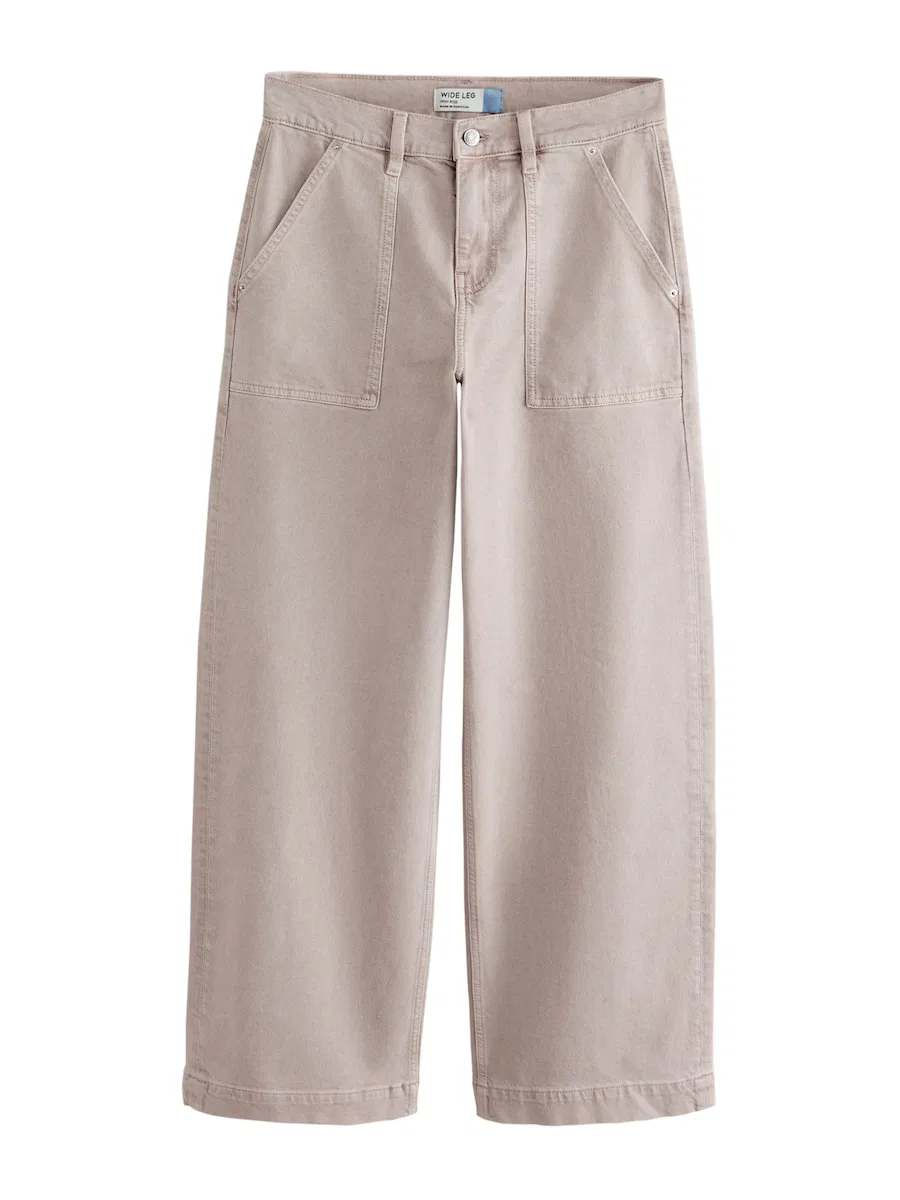 Джинсы Next Wide leg Jeans в цвете Stone
