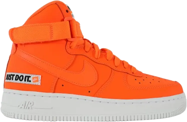 

Кроссовки Nike Air Force 1 High LV8 GS 'Just Do It', оранжевый