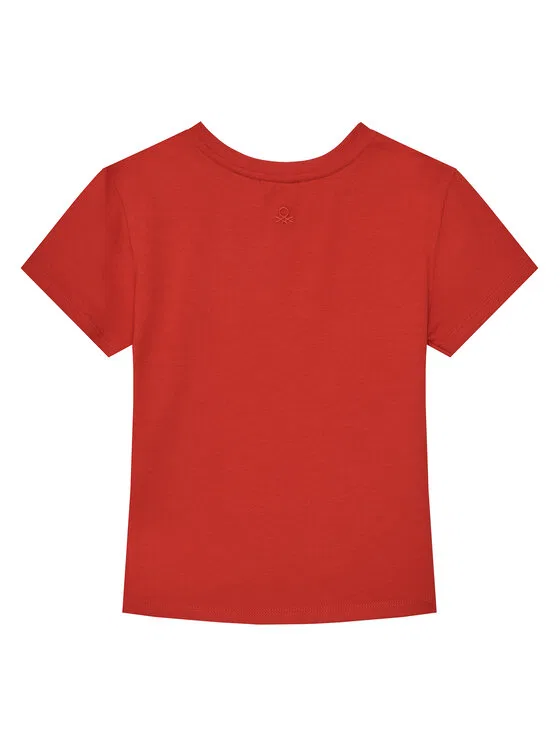 Футболка slim fit United Colors Of Benetton, красный — фото 2