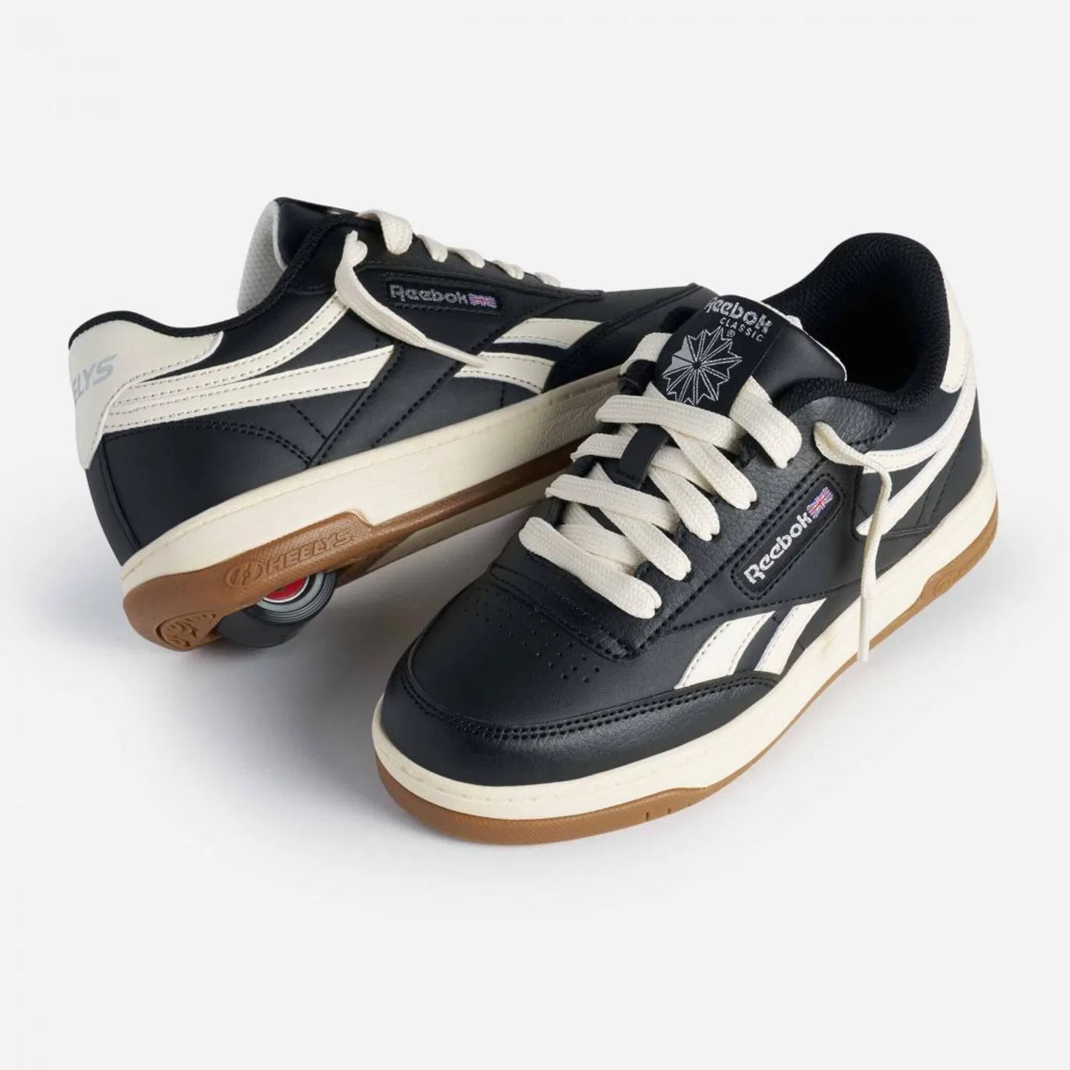 Детские кроссовки с роликами Heelys, Black/White