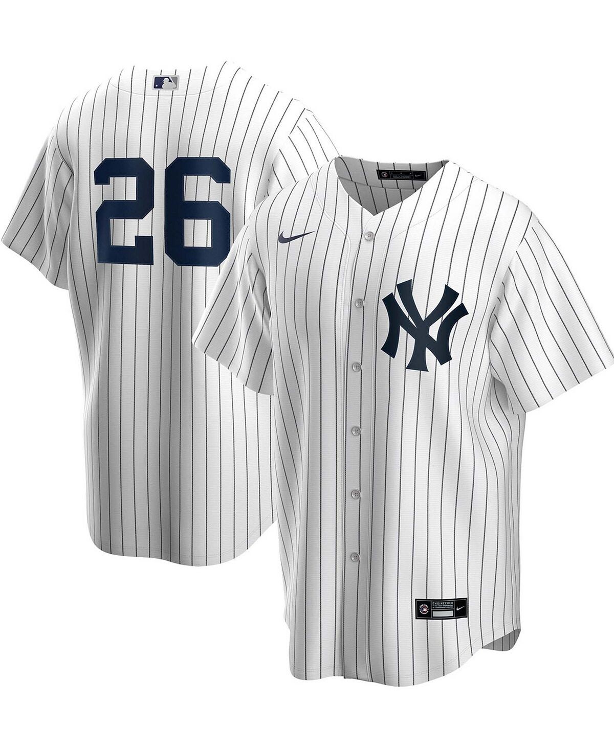 

Мужская футболка dj lemahieu white new york yankees home replica с именем игрока джерси Nike, белый