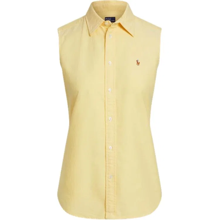 Рубашка без рукавов, на пуговицах, Polo Ralph Lauren, Yellow