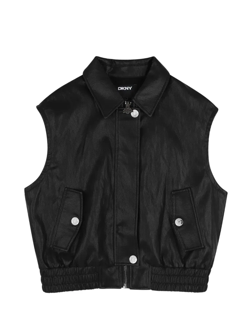 Топ с тисненым логотипом Dkny Kids, черный