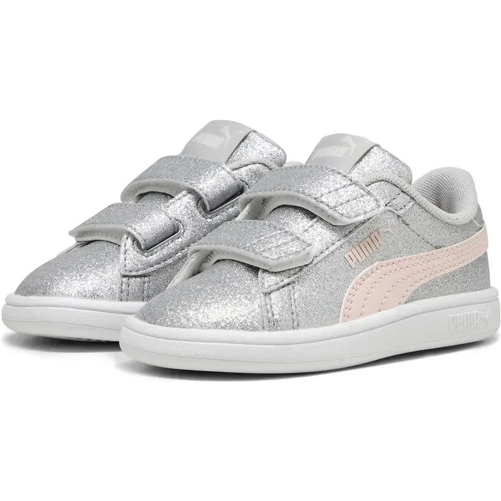 Детские кроссовки для девочек Puma Smash 3.0 Glitz Glam, GRI Puma
