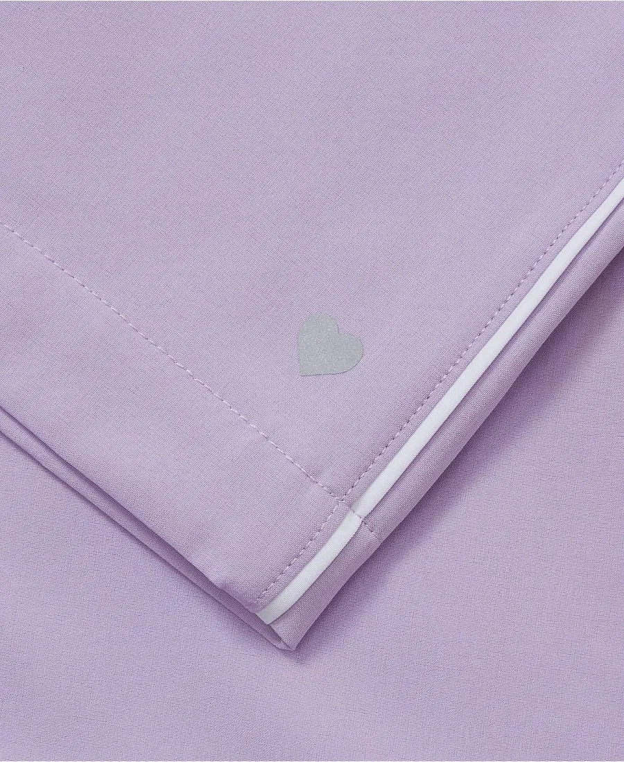 Спортивные брюки прямого кроя с декоративной окантовкой Girls Plus Straight Leg Track Pants Lands' End, Lilac Breeze — фото 4