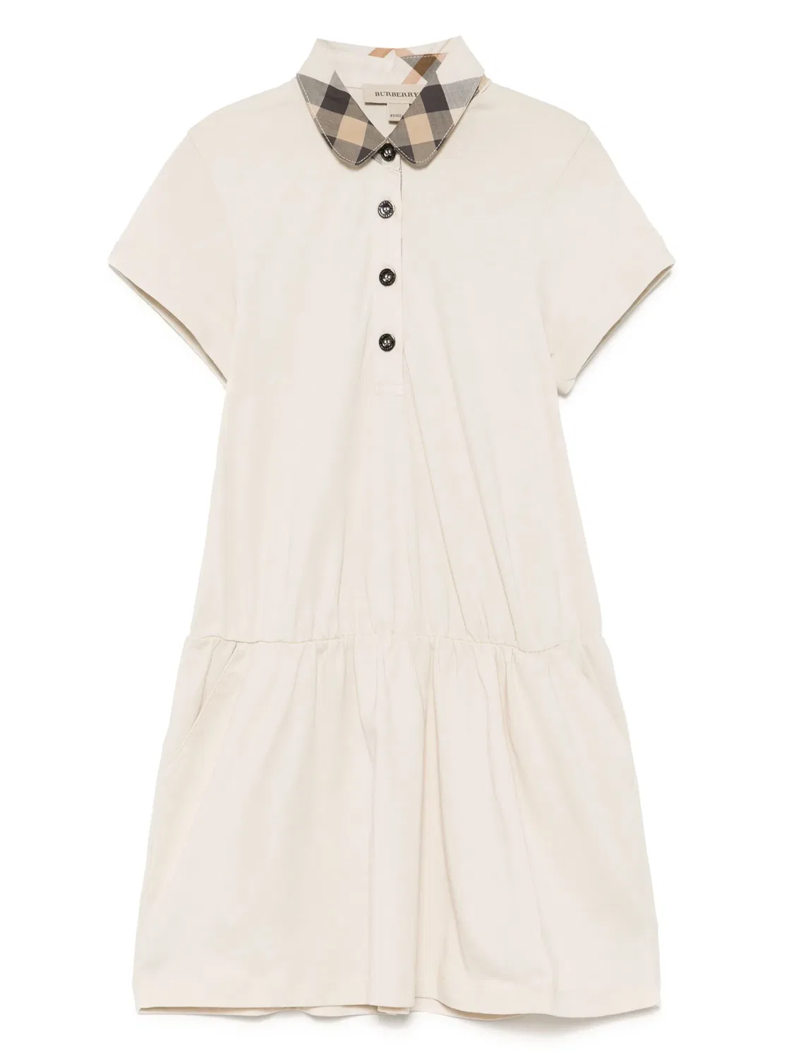Платье с короткими рукавами Burberry, нейтральные