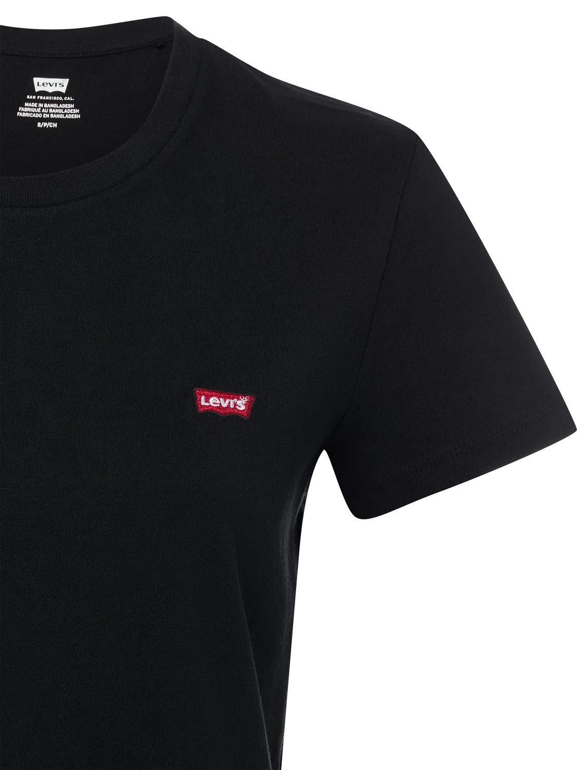 Женская хлопковая футболка Levi's, Black — фото 3