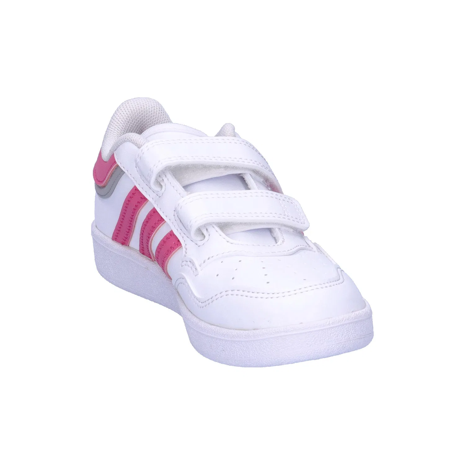 Детские кроссовки с липучками HOOPS 4.0 Adidas, Weiss Rosa — фото 2