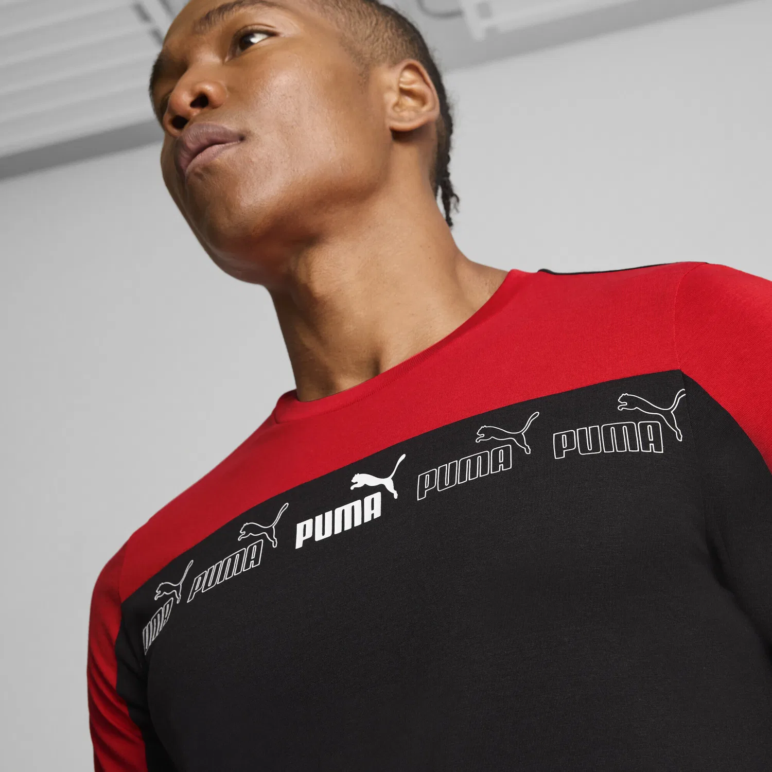 Детская футболка с вышивкой PUMA, For All Time Red — фото 4