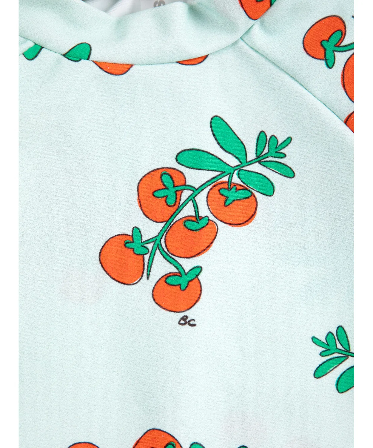 Детская футболка для плавания с длинным рукавоми принтом, модель Juicy Tomatoes BOBO CHOSES, Light Blue — фото 3