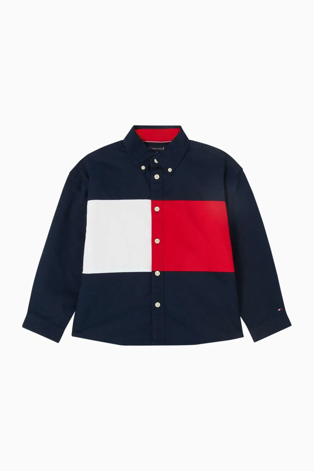 Рубашка с цветочным принтом Heritage Flag Colour-block Tommy Hilfiger